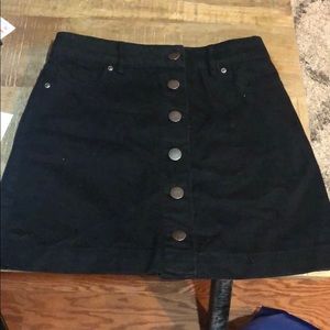 🔴SOLD🔴 Black button up skirt
